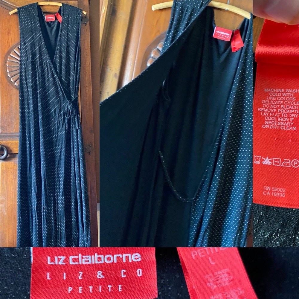 Vintage Liz Claiborne wrap maxi dress 🌺🛍️